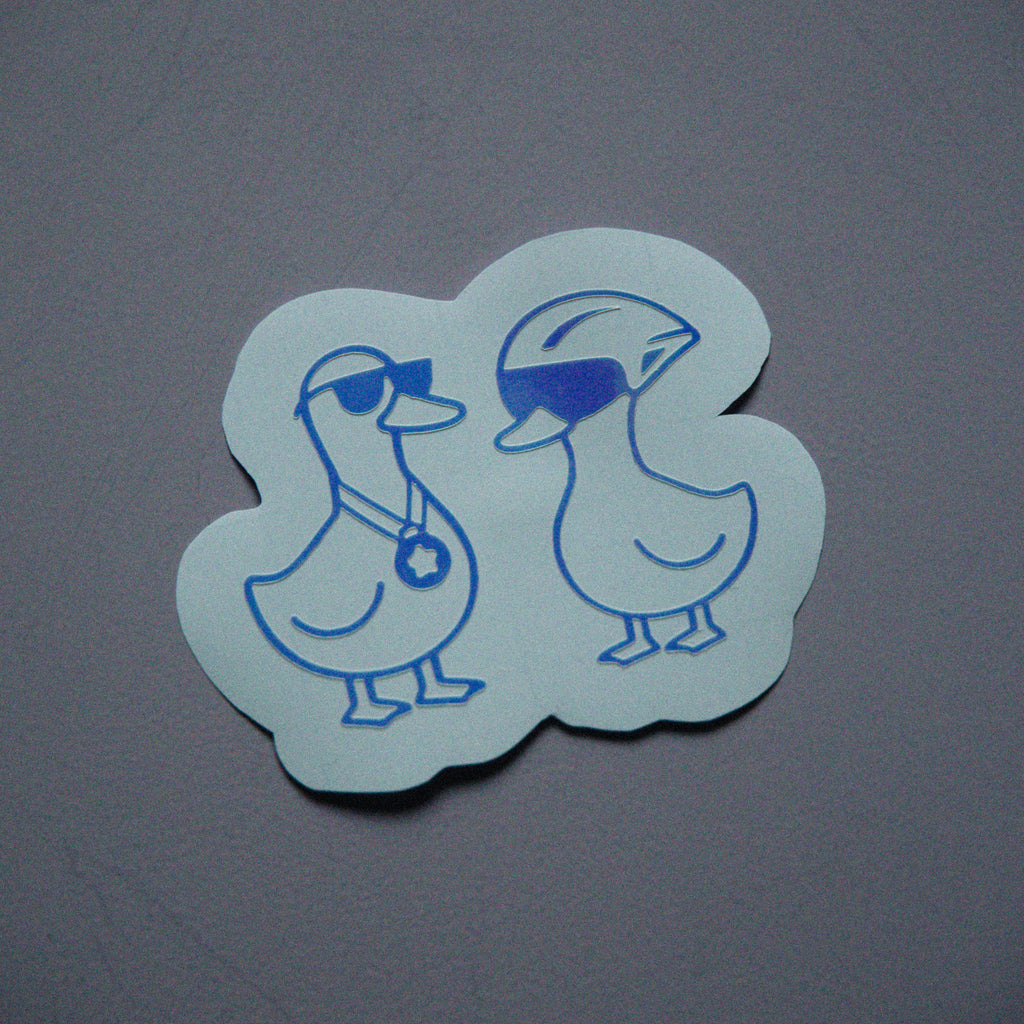 Auf dem Foto sieht man den Sticker Set "RACE GEESE" in der Farbe holo.